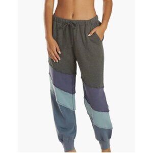 FREE PEOPLE MOVEMENT All Or Nothing Deep Sea Combo Sweatpants Joggers Size XS